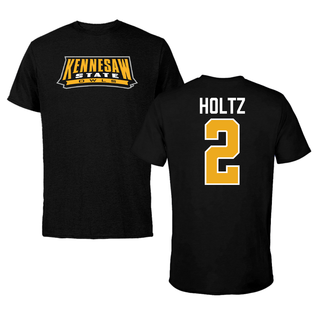 Kennesaw State University Volleyball Black Performance Tee - #2 Ava Holtz