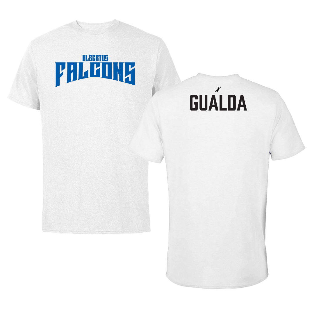 Albertus Magnus College Baseball White Classic Tee - Marco Gualda