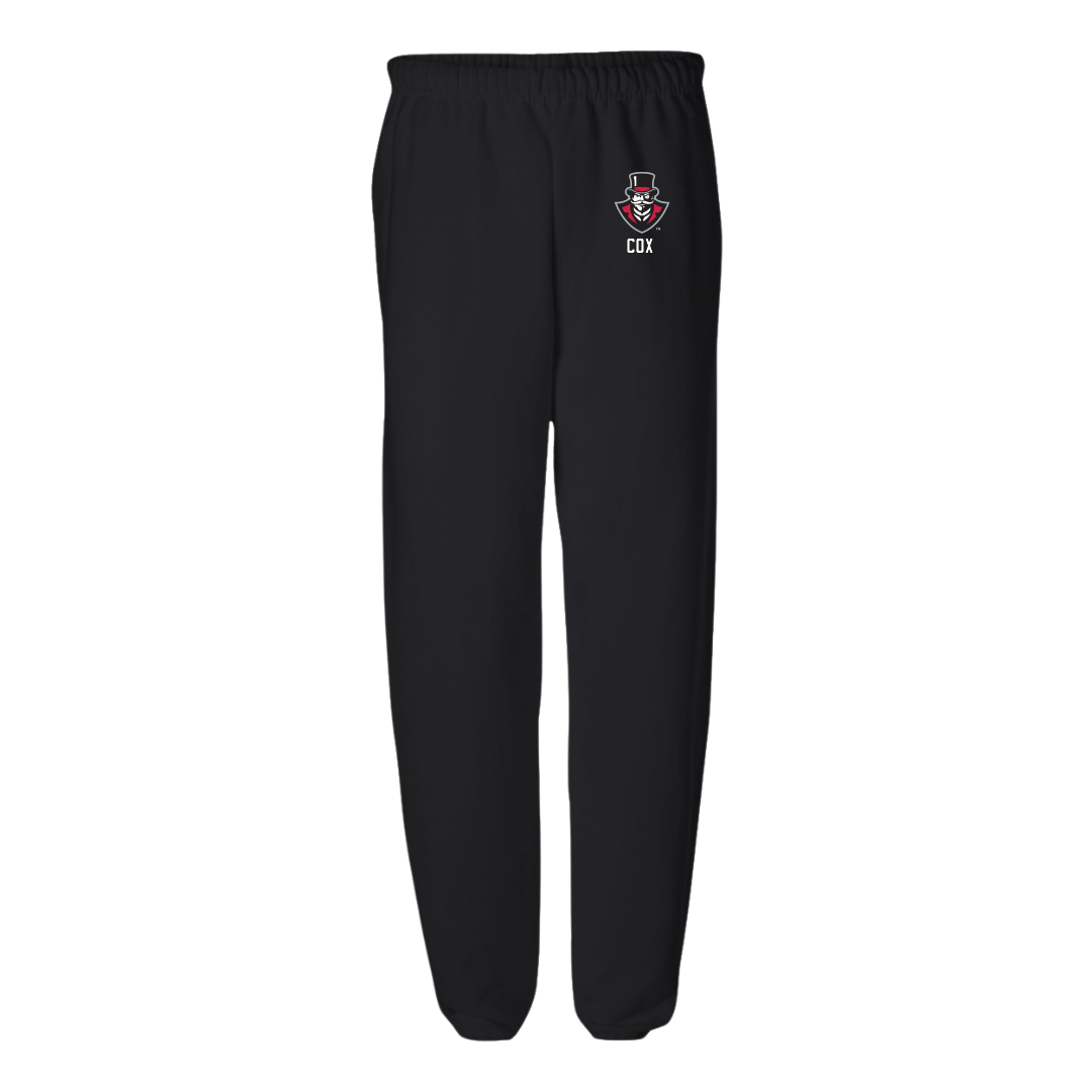 Austin Peay State University Golf (W) Black Sweatpants - Makenna Cox