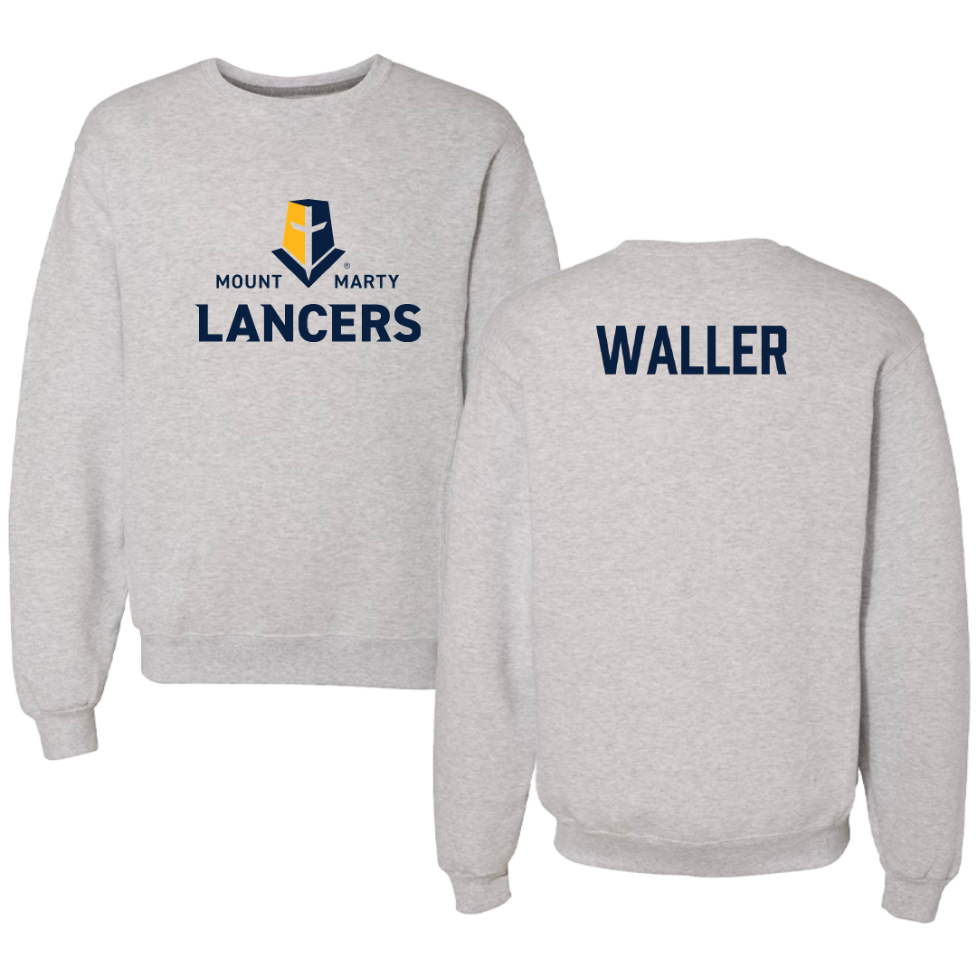 Mount Marty University TF and XC Light Gray Crewneck - Ariel Waller