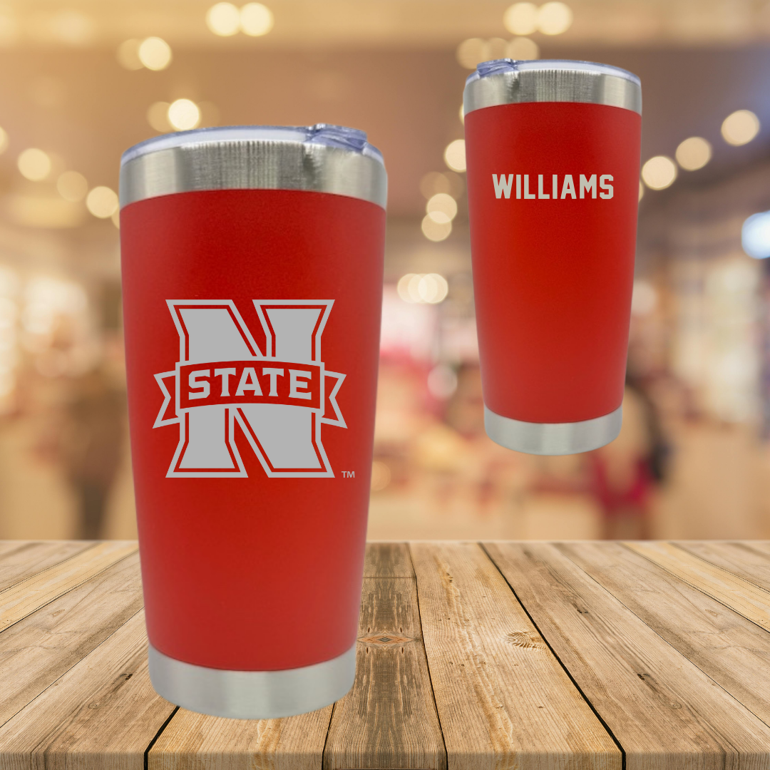 Northwestern Oklahoma State University TF and XC Red Stainless Steel Tumbler - Caleb Williams