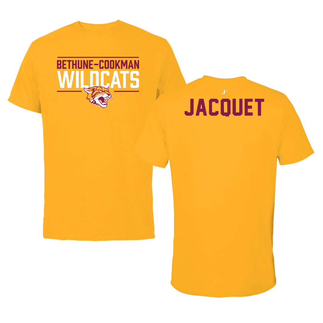 Bethune-Cookman University Football Gold General Performance Tee - Rusberson Jacquet