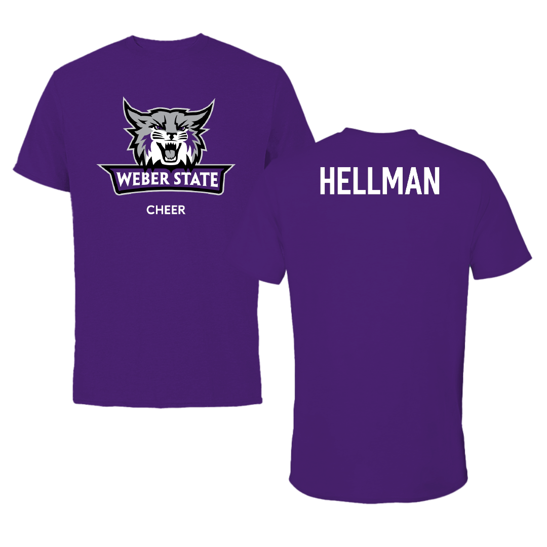Weber State University Cheer Purple Performance Tee - TJ Hellman