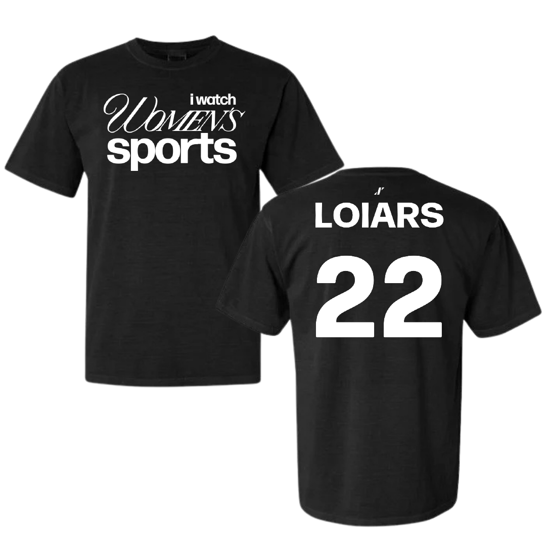 Austin Peay State University Volleyball Black WHM Comfort Colors Tee - #22 Emma Loiars