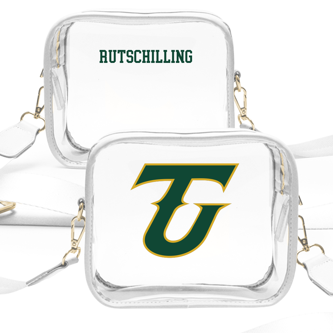 Tiffin University Soccer (M) White Clear Stadium Bag - Preston Rutschilling