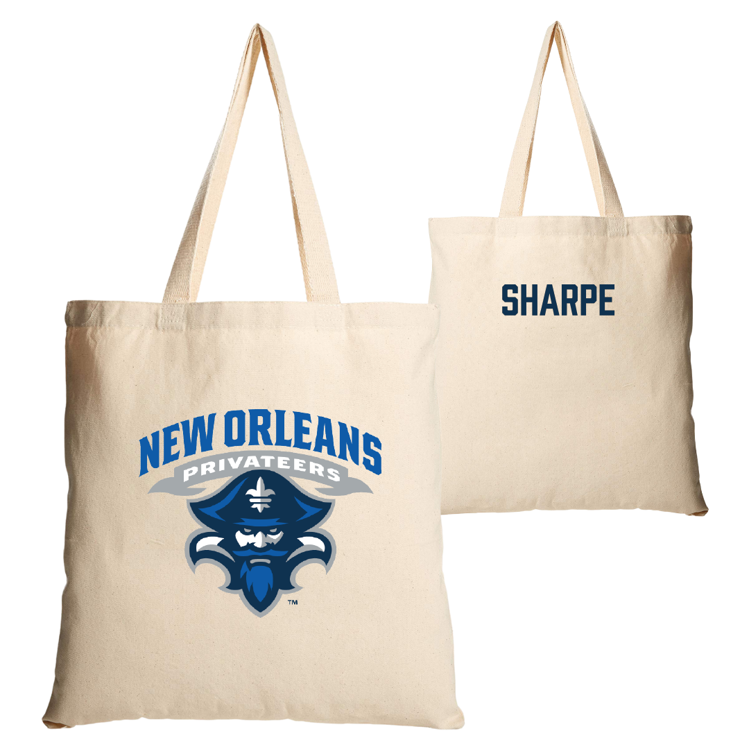 University of New Orleans TF and XC Tan Canvas Tote Bag - Jannah Sharpe