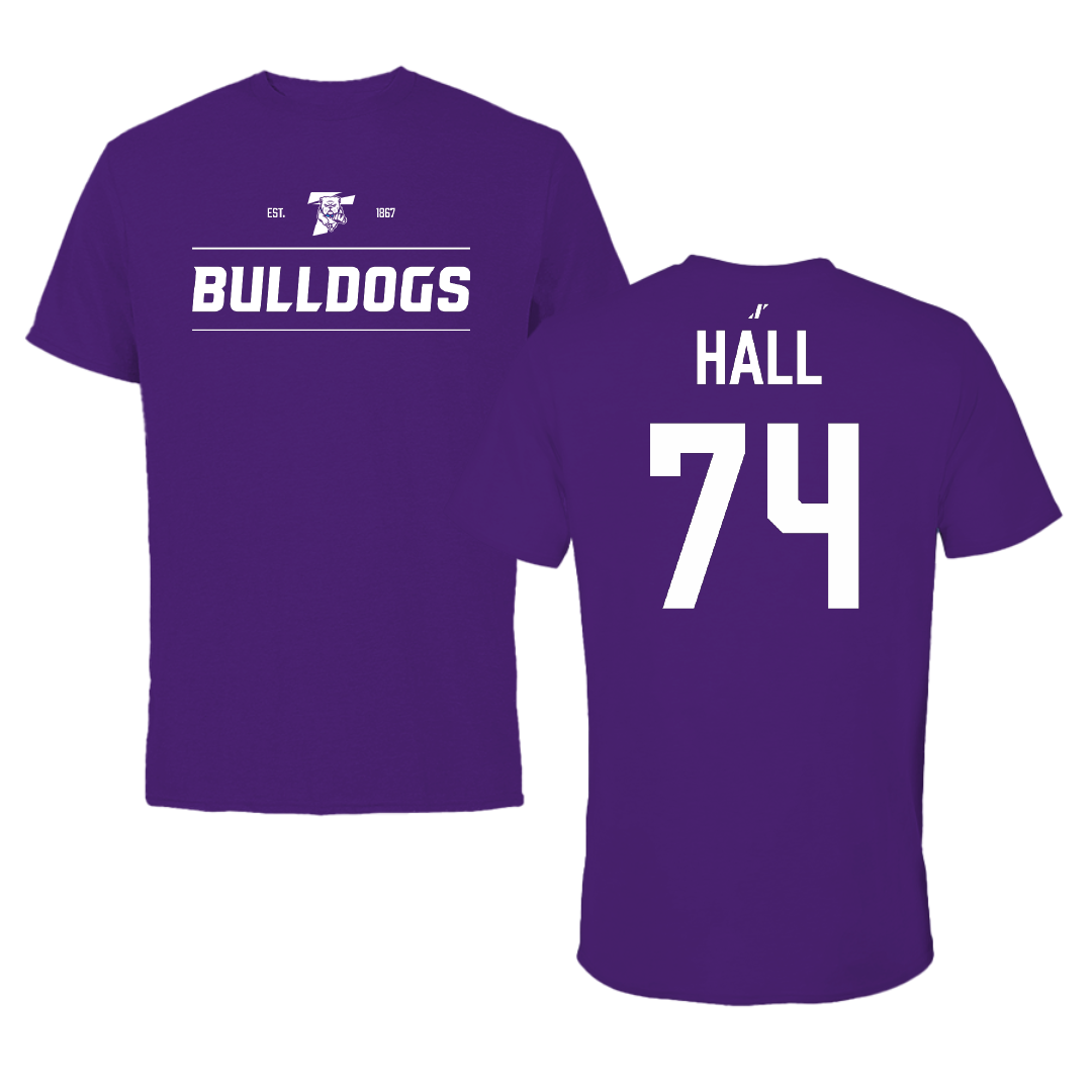 Truman State University Football Purple General Tee - #74 Ryan Hall