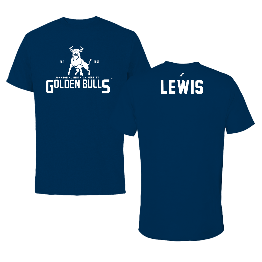 Johnson C. Smith University TF and XC Navy General Performance Tee - Nijah Lewis