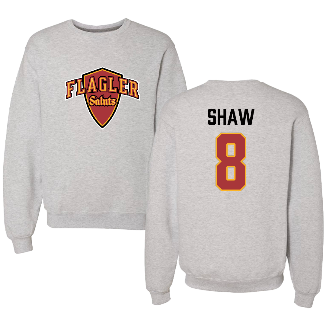 Flagler College Lacrosse Gray Crewneck - #8 Reece Shaw