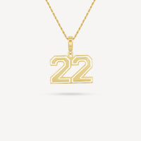 Gold Presidents Pendant and Chain - #22 Ethan Farris