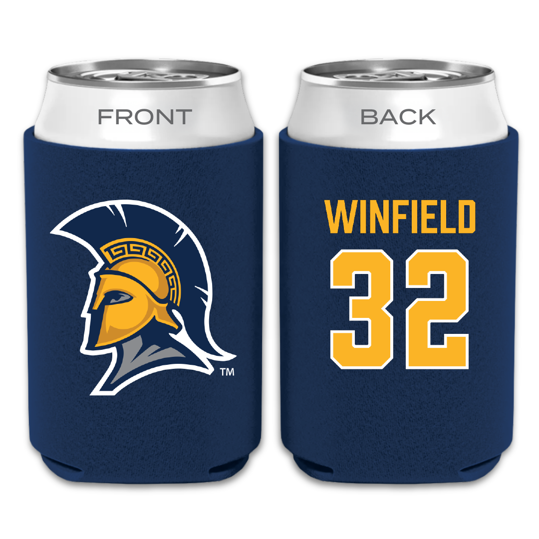 UNC Greensboro Baseball Navy Can Cooler - #32 Nolan Winfield