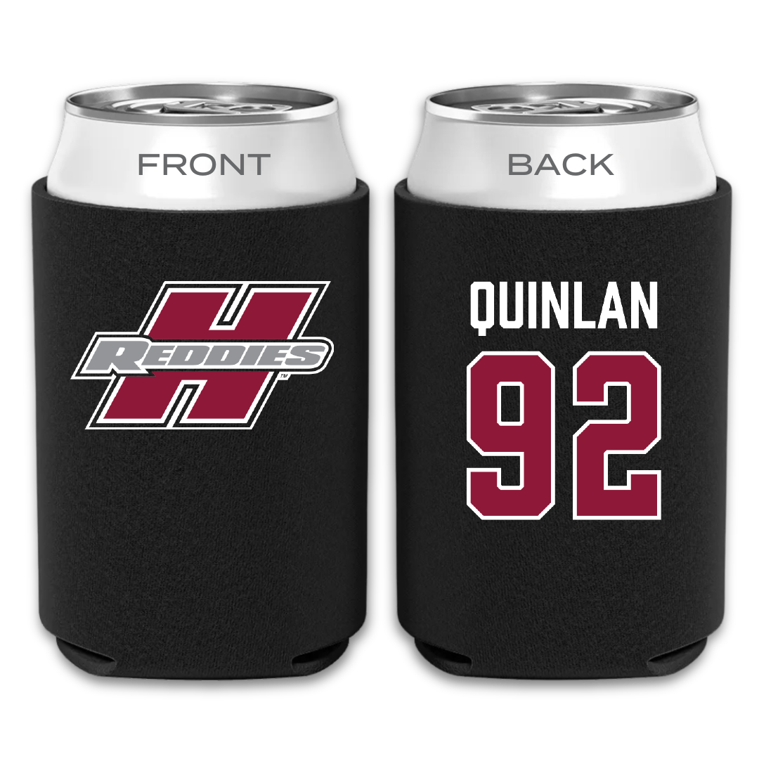 Henderson State University Football Black Can Cooler - #92 Ben Quinlan