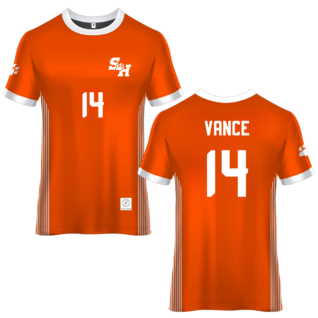 Sam Houston State University Orange Soccer Jersey - #14 Taylor Vance