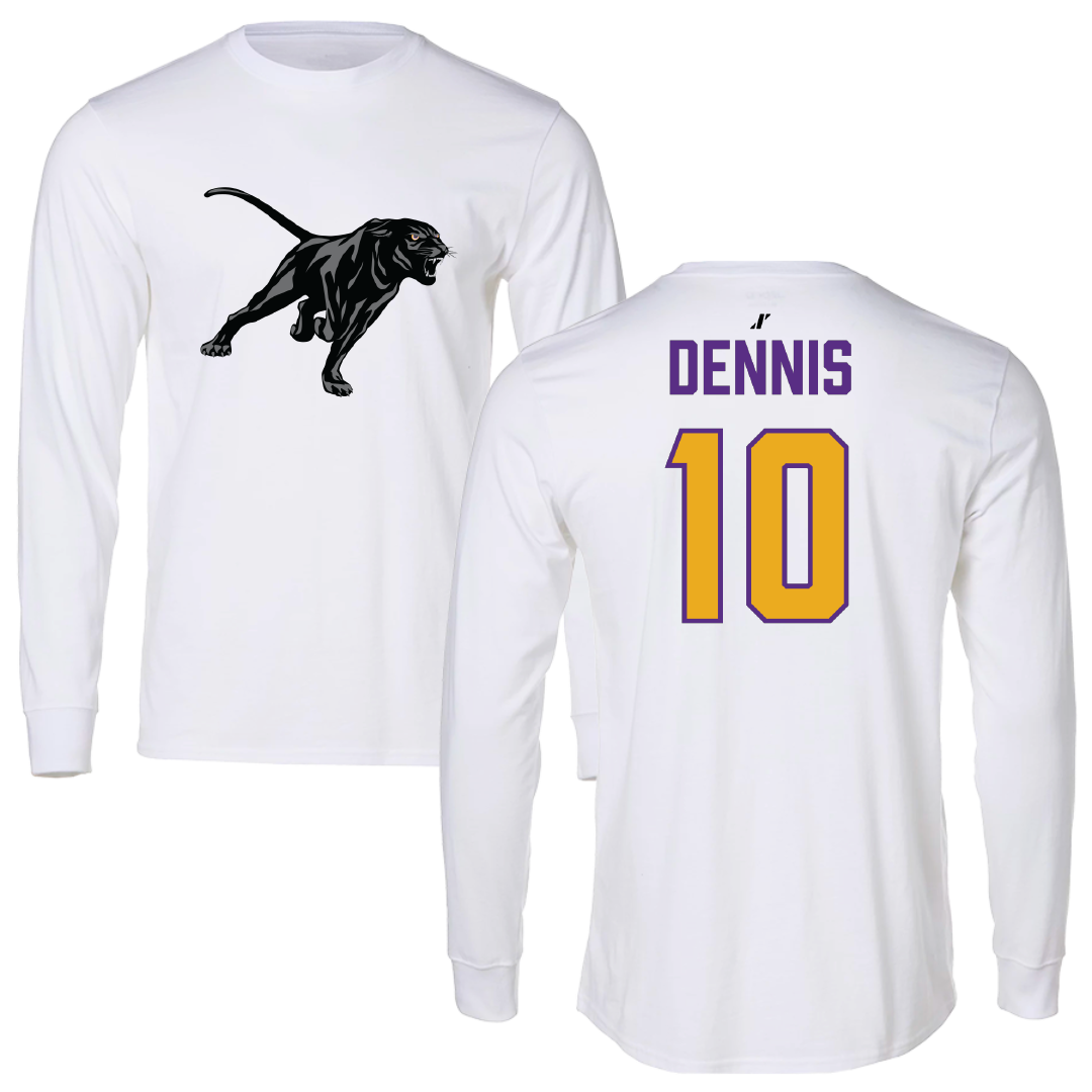Prairie View A&M University Football White Long Sleeve - #10 Andre Dennis