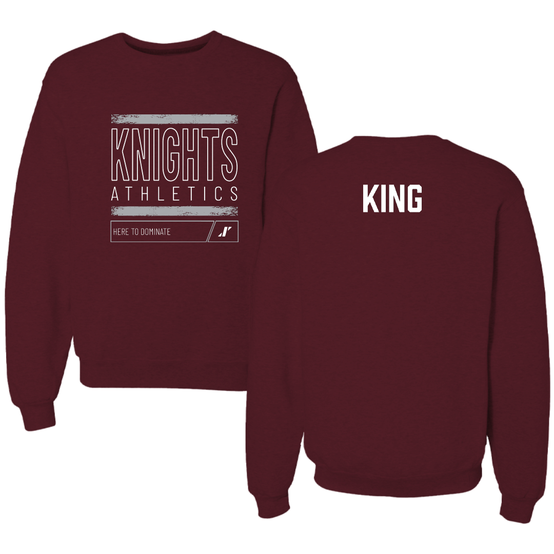 Bellarmine University TF and XC Maroon Dominate Crewneck - Grant King
