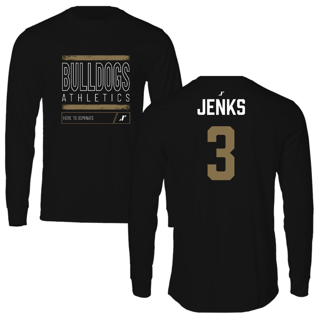Bryant University Softball Black Dominate Performance Long Sleeve - #3 Jadyn Jenks