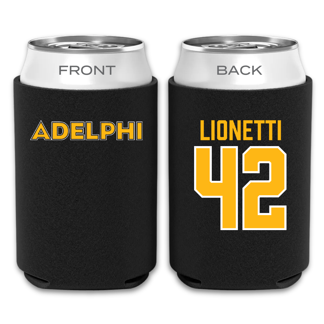 Adelphi University Lacrosse Black Can Cooler - #42 Sonny Lionetti