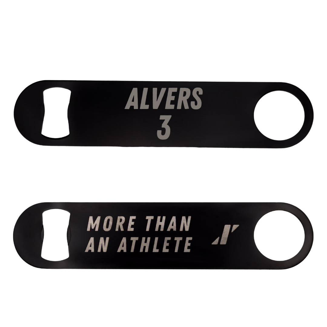 DePaul University Softball Black Bottle Opener - #3 Carly Alvers