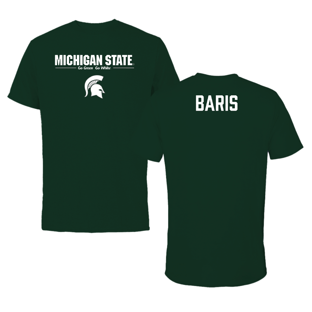 Michigan State University Tennis Forest Green General Tee - Ozan Baris