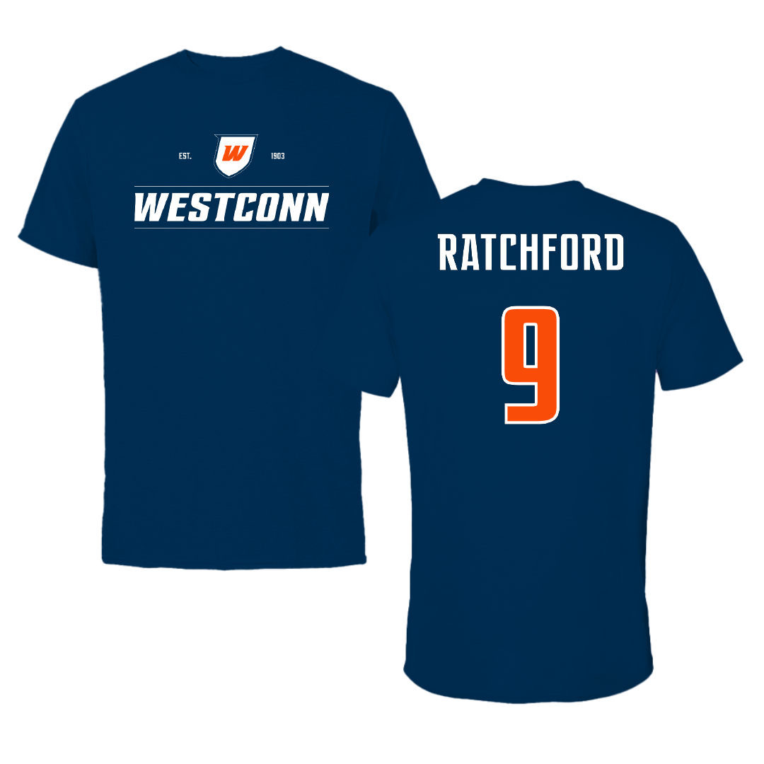 Western Connecticut State University Lacrosse Navy General Tee - #9 Madison Ratchford