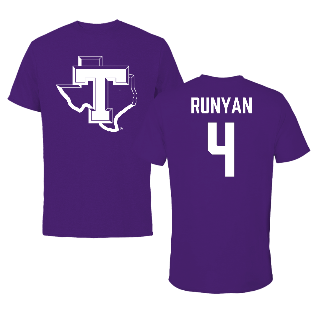 Tarleton State University Softball Purple Performance Tee - #4 Madison Runyan