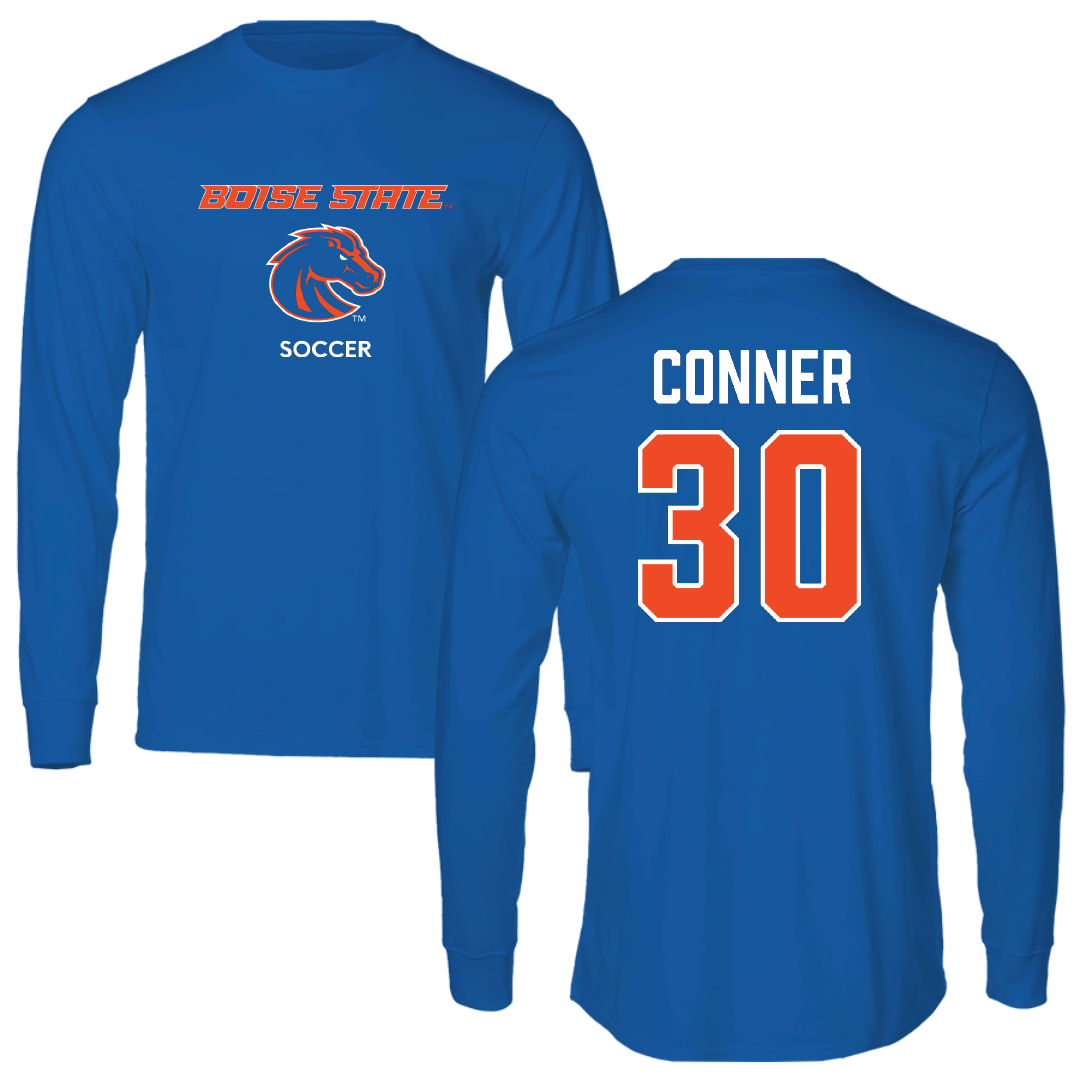 Boise State University Soccer (W) Blue Long Sleeve - #30 Cindy Conner