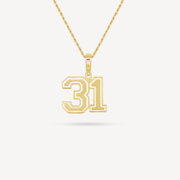 Gold Presidents Pendant and Chain - #31 Nacari Johnson