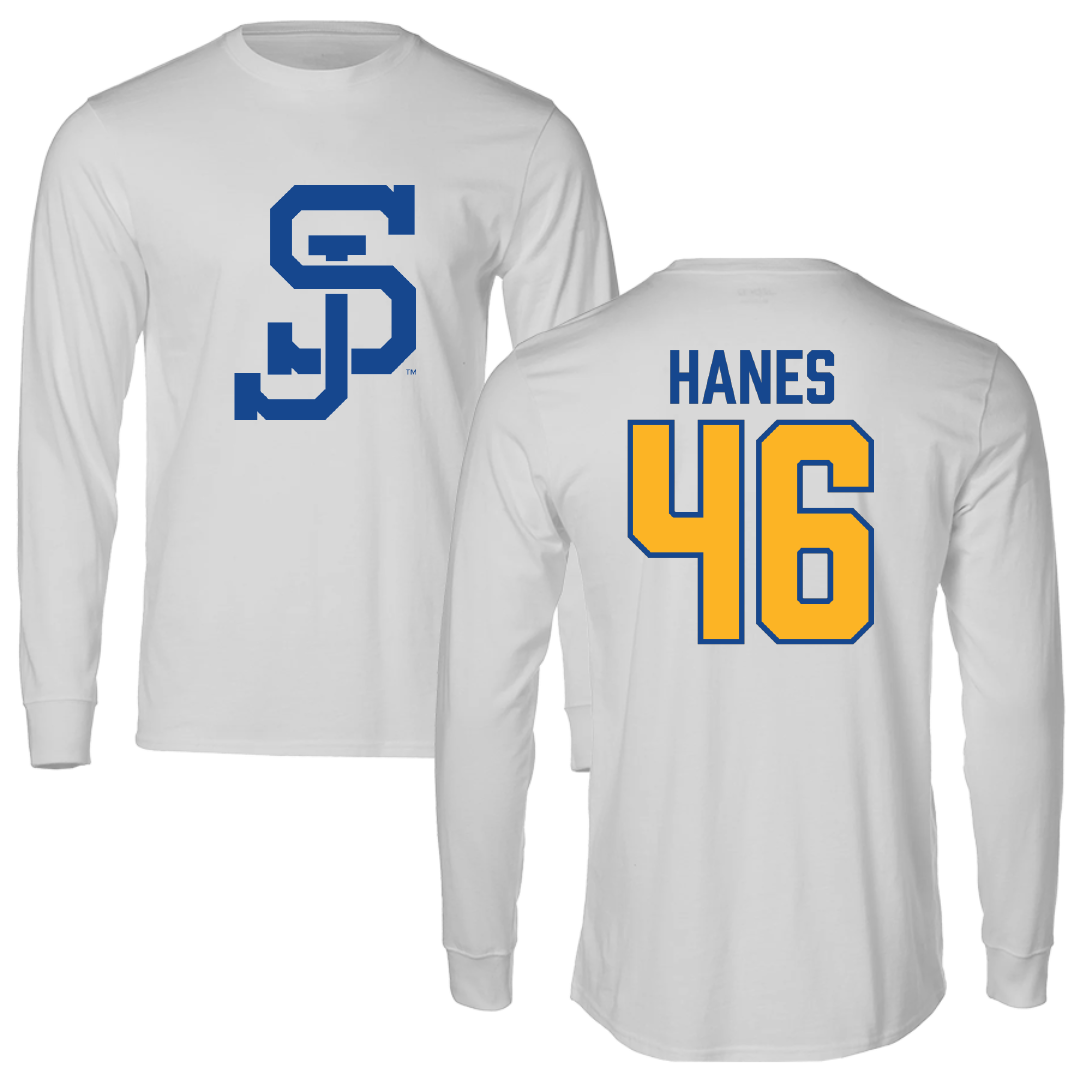 San Jose State University Baseball Light Gray Long Sleeve - #46 Hunter Hanes