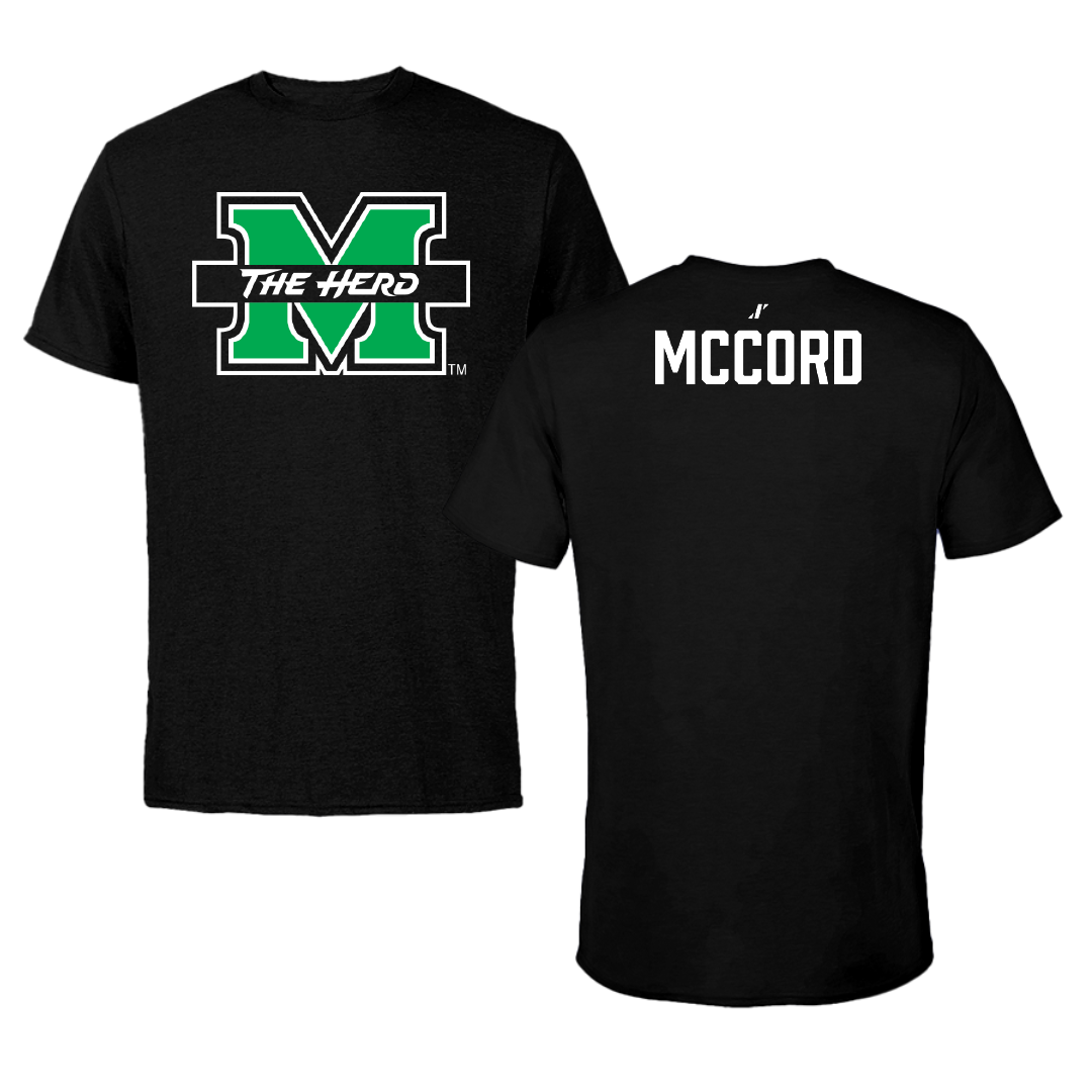Marshall University TF and XC Black Tee - Samari McCord