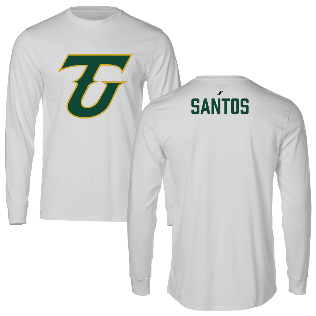 Tiffin University Wrestling Light Gray Performance Long Sleeve - Brecklyn Santos