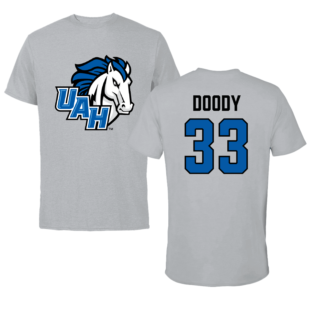 Huntsville Lacrosse (W) Sport Gray Tee - #33 Meghan Doody