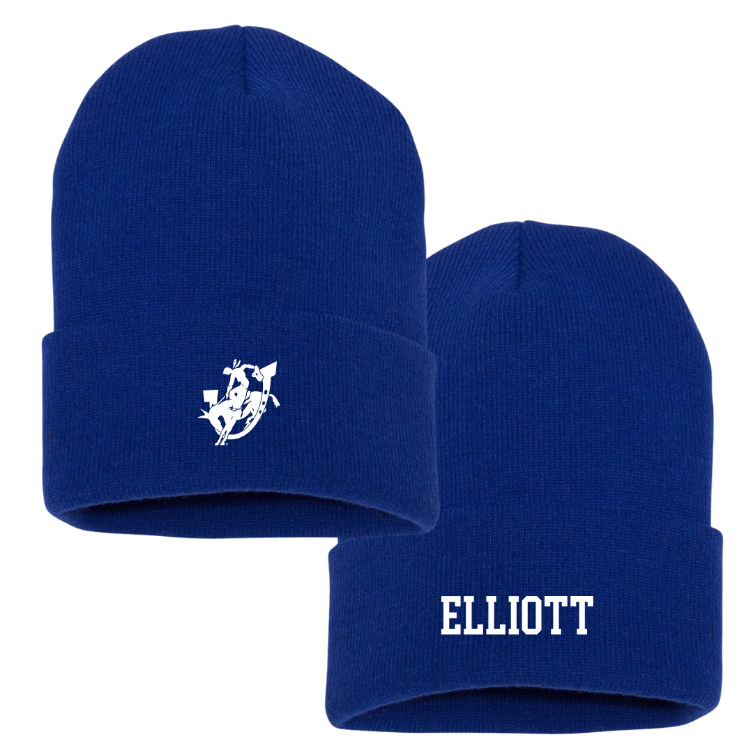 Southern Arkansas University Baseball Blue Beanie - #35 Tate Elliott