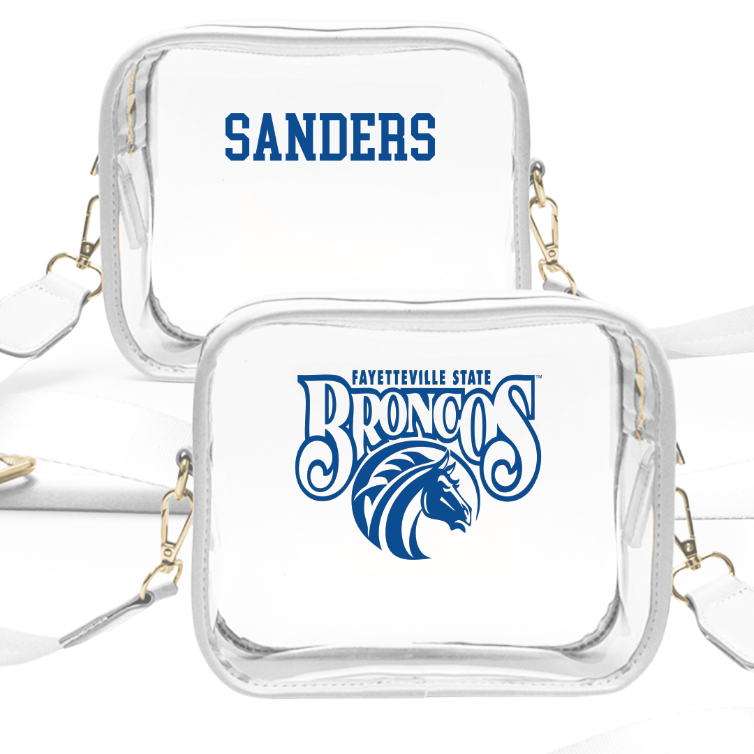 Fayetteville State University Cheer White Clear Stadium Bag - Mya Sanders