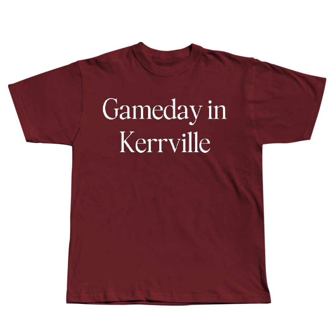 Schreiner University Baseball Maroon Gameday Tee - #67 James Trammell