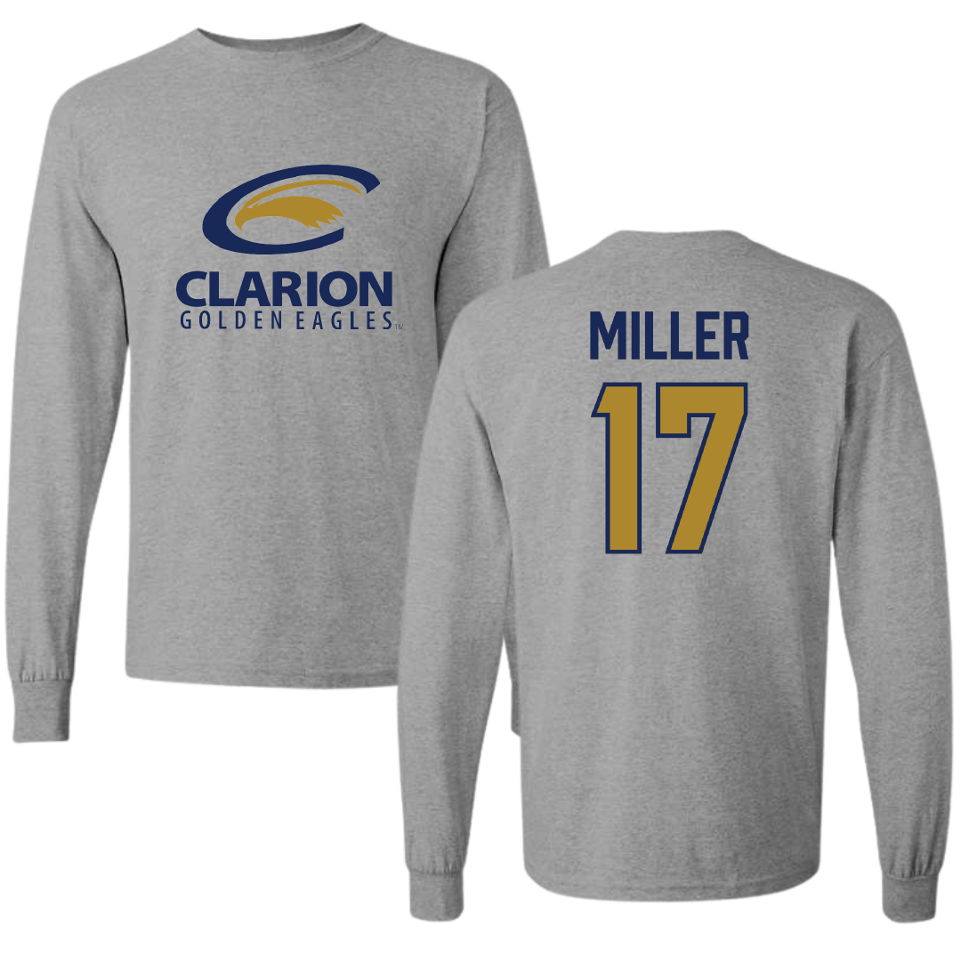PennWest Clarion Baseball Sport Gray Long Sleeve - #17 Colin Miller