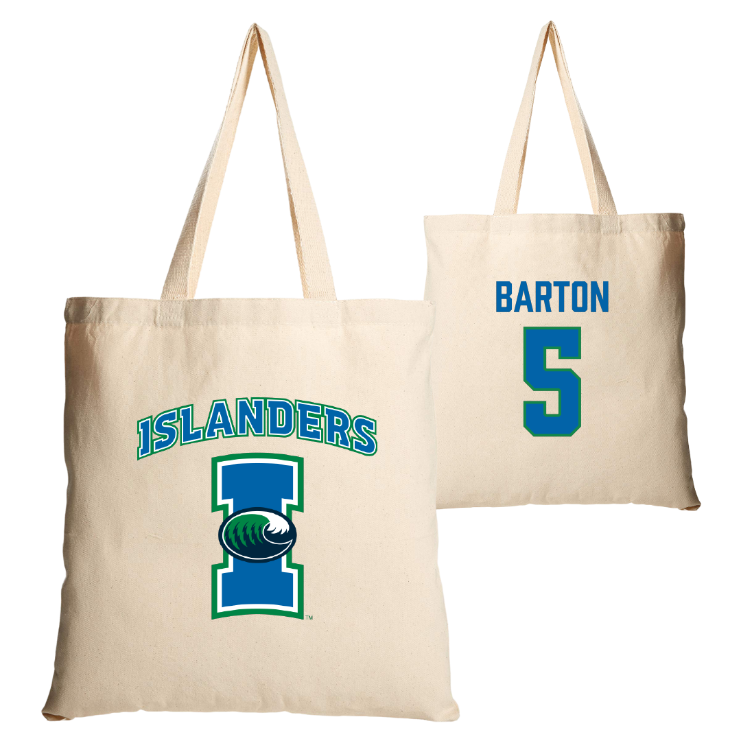 Texas A&M University-Corpus Christi Soccer Tan Canvas Tote Bag - #5 Emmie Barton