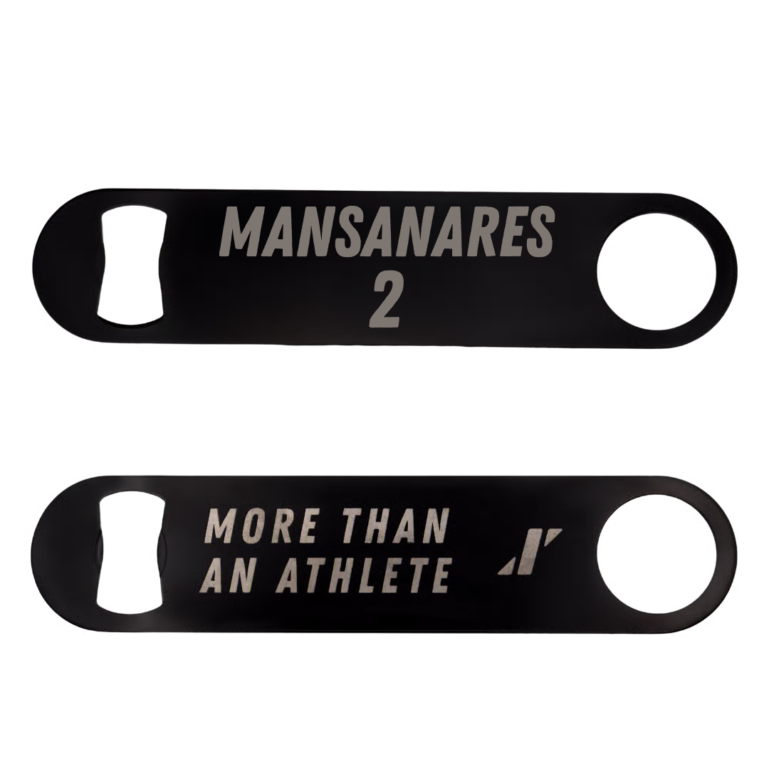 Lacrosse (M) Black Bottle Opener - #2 Benjamin Mansanares