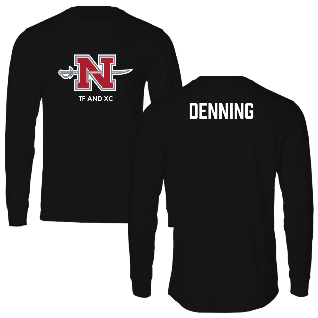 Nicholls State University TF and XC Black Mascot Long Sleeve - Logan Denning