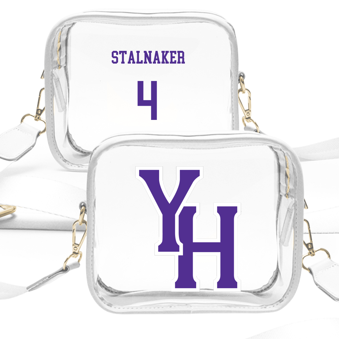 Young Harris College Lacrosse (M) White Clear Stadium Bag - #4 Luke Stalnaker