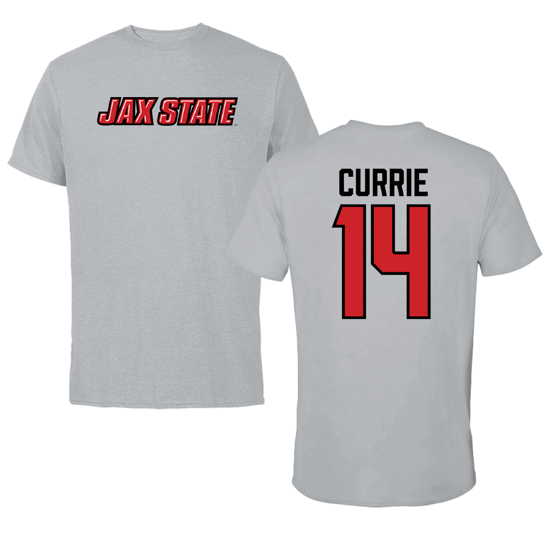 Jacksonville State University Softball Sport Gray Tee - #14 Sarah Currie
