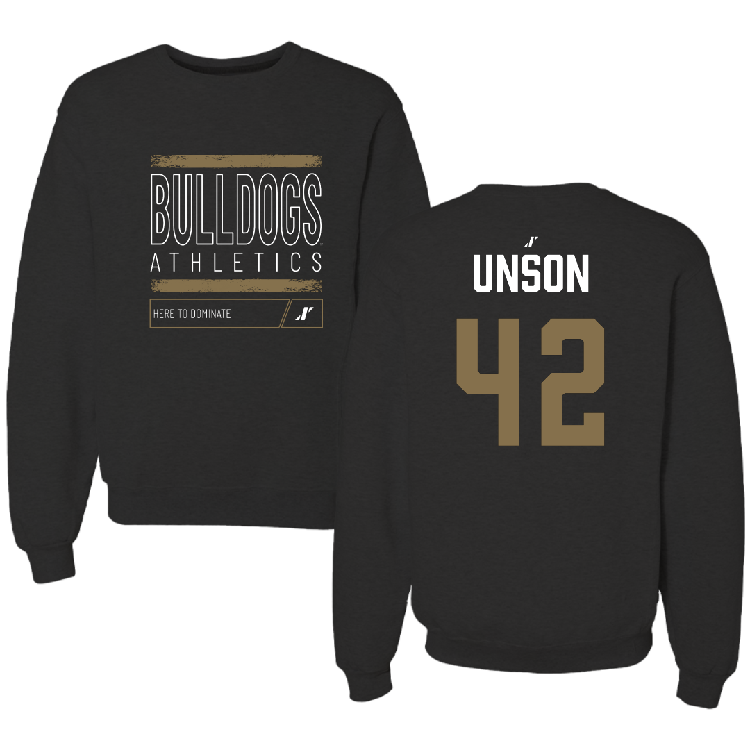 Bryant University Bowling (W) Black Dominate Crewneck - #42 Abby Unson