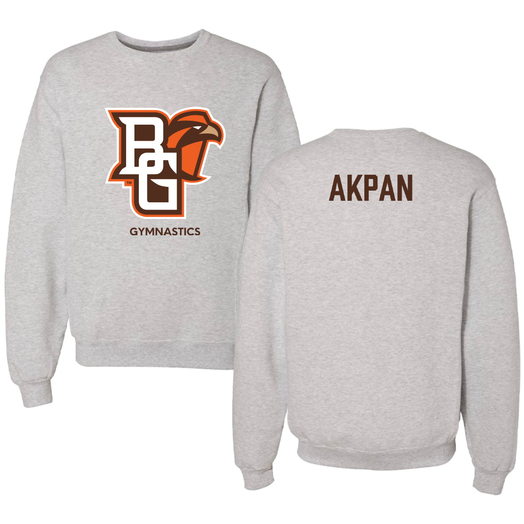 Bowling Green State University Gymnastics (W) Light Gray Crewneck - Love Akpan