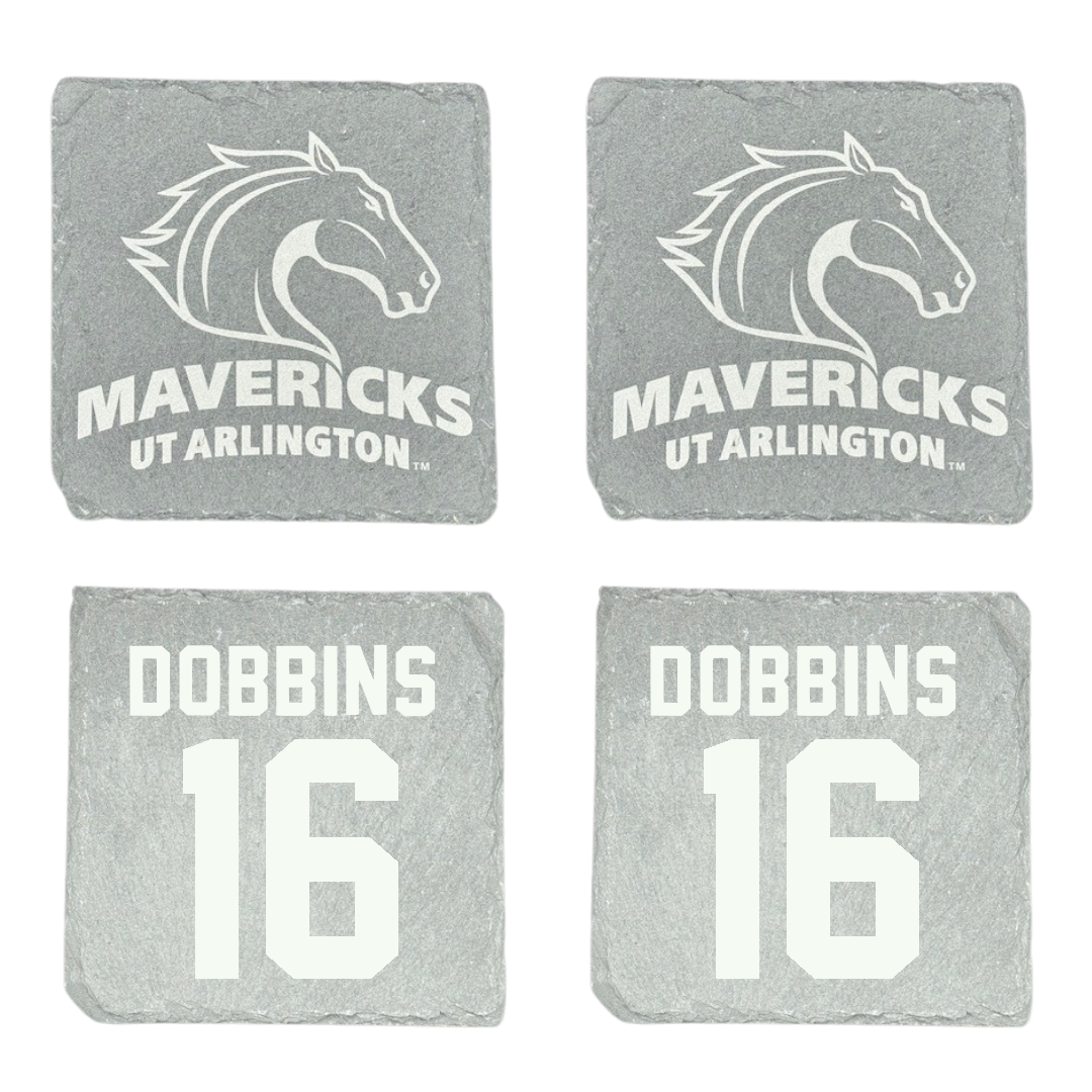 University of Texas at Arlington Baseball Stone Coaster (4 Pack)  - #16 Michael Dobbins
