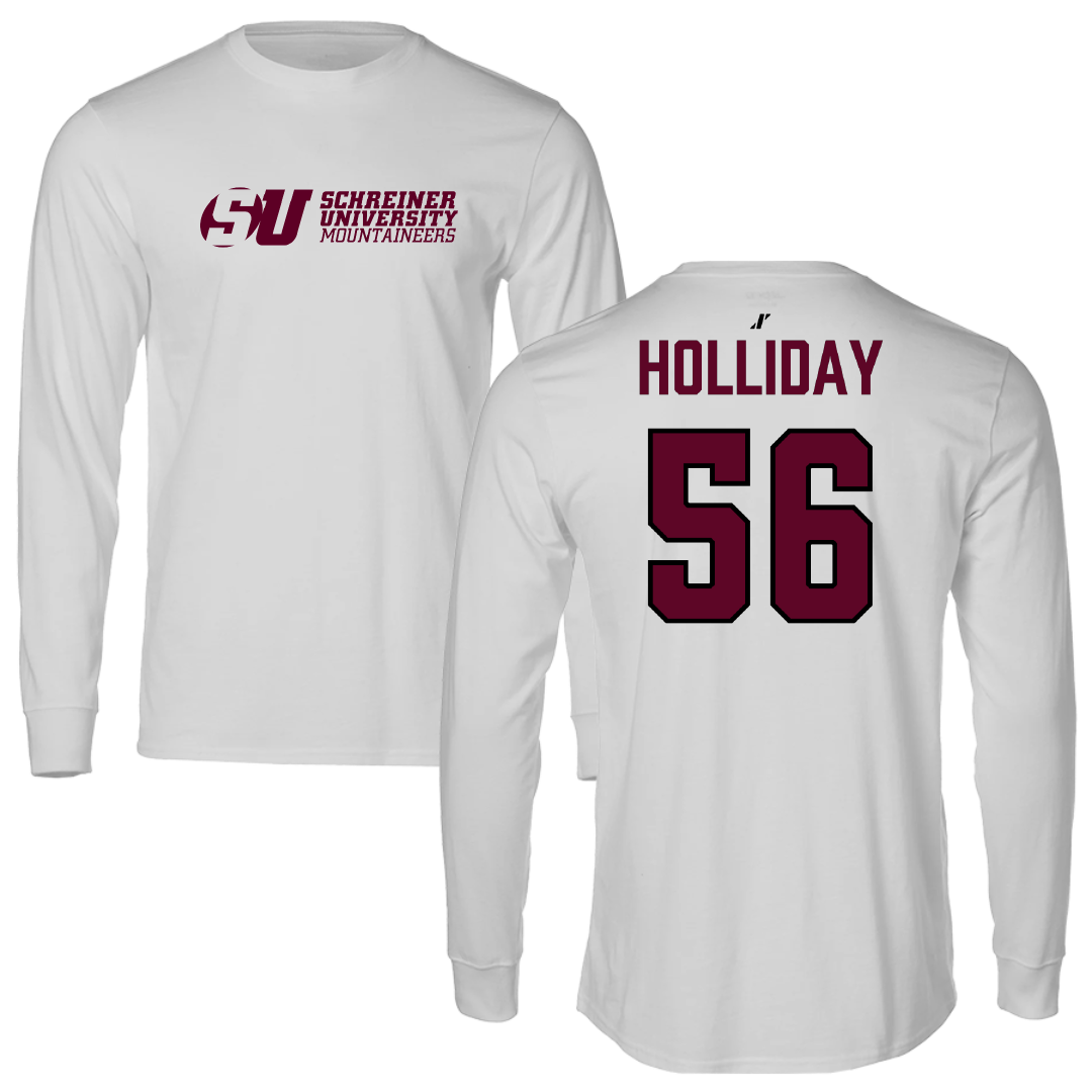 Schreiner University Baseball Light Gray Performance Long Sleeve - #56 Brayden Holliday