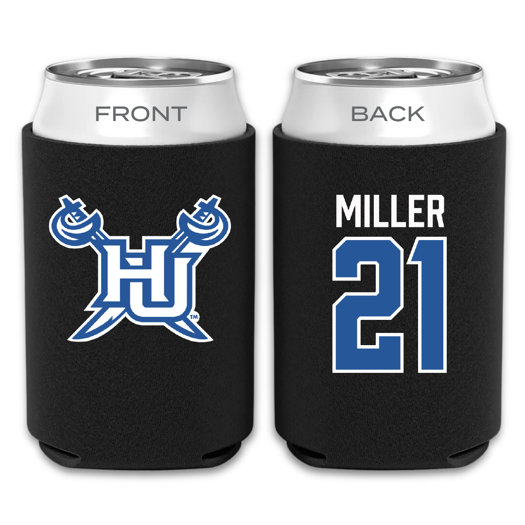Hampton University Basketball Black Can Cooler - #21 Casey Miller