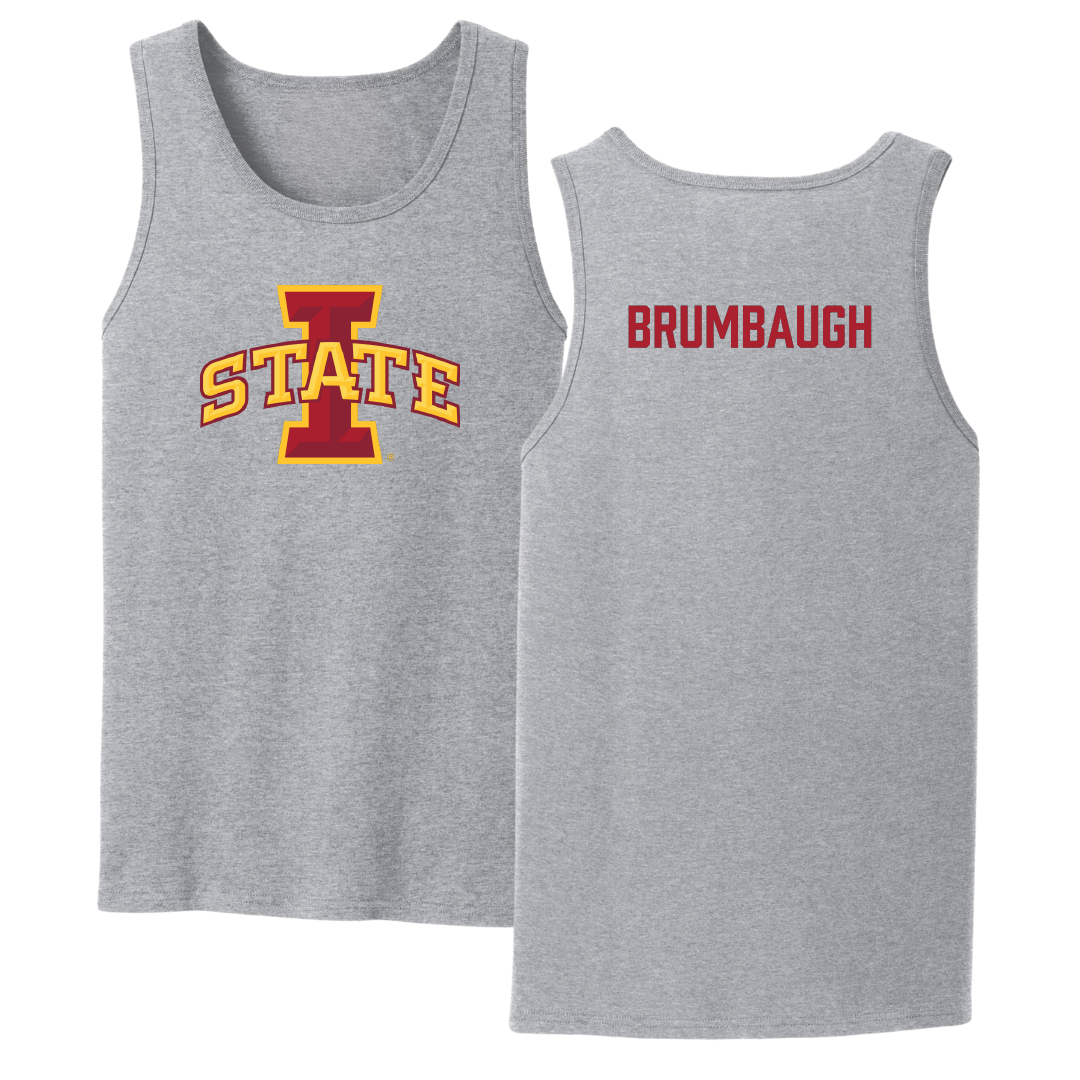 Iowa State University TF and XC Sport Gray Tank Top - Jadan Brumbaugh
