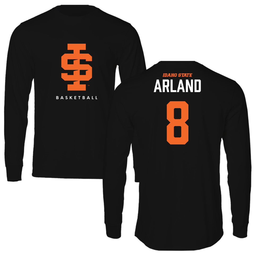 Idaho State University Basketball Black Long Sleeve - #8 Trey Arland