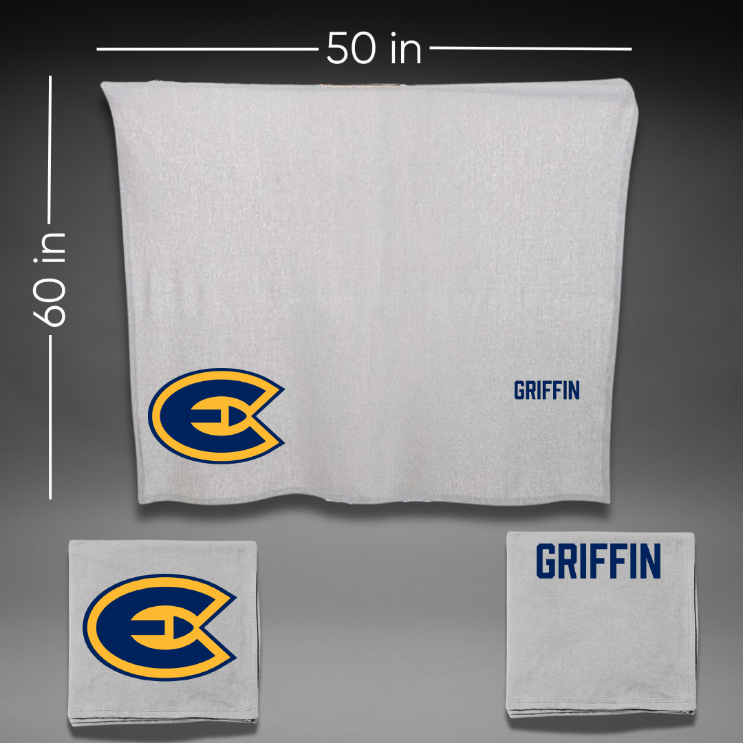 University of Wisconsin-Eau Claire Softball Gray Blanket - Ruthie Griffin