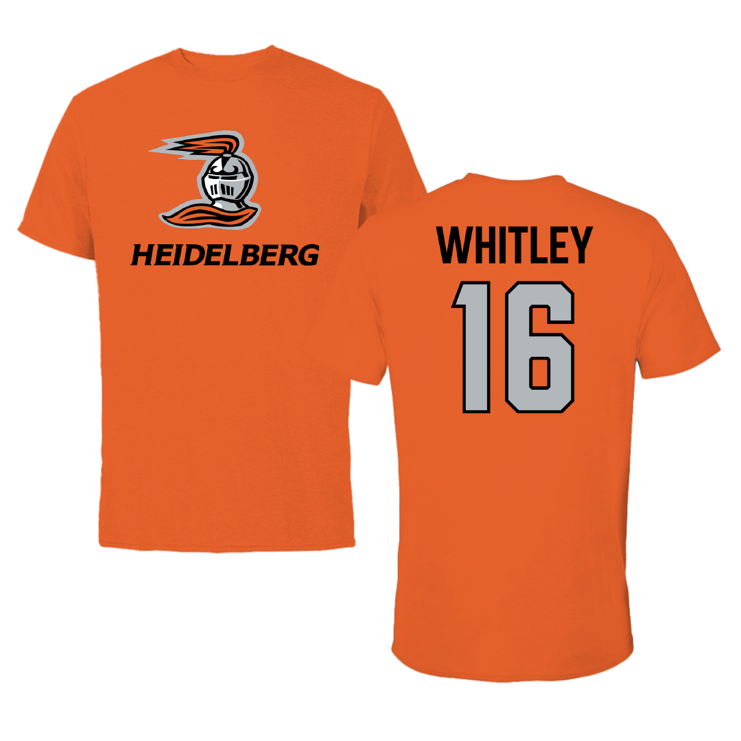 Heidelberg University Softball Orange Performance Tee - #16 Kayla Whitley
