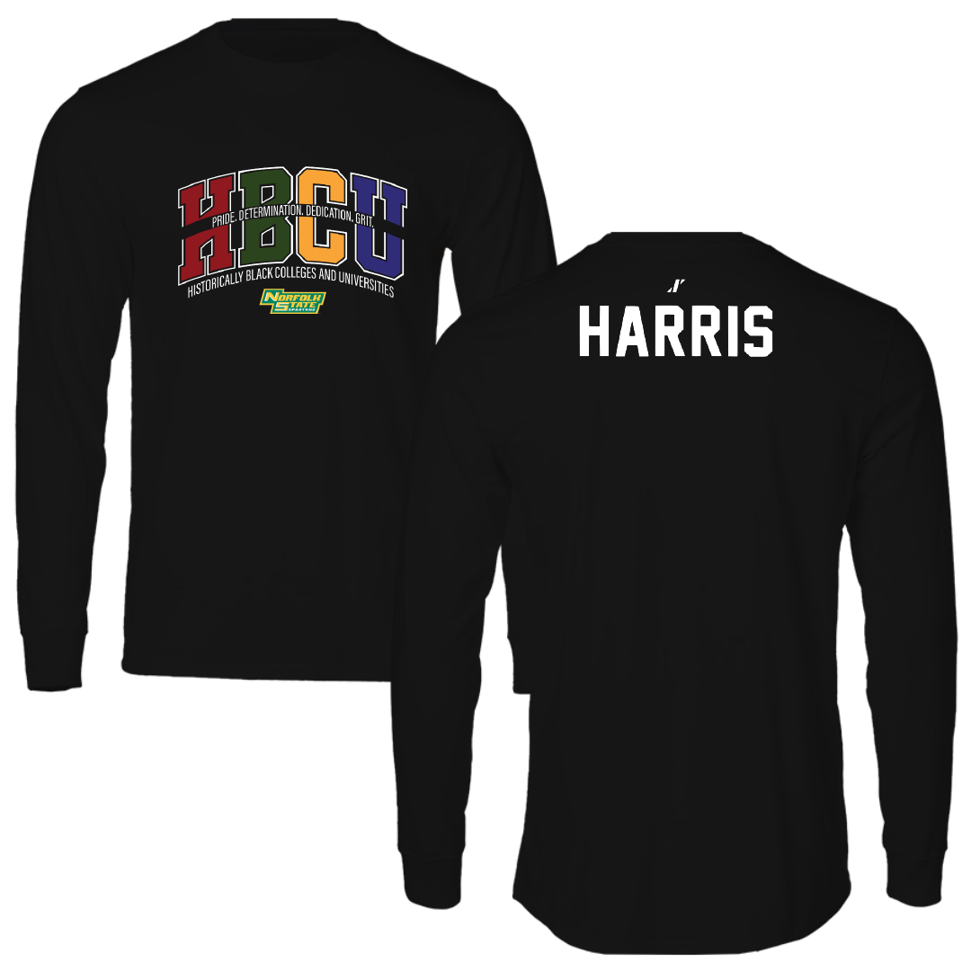 Norfolk State University TF and XC Black HBCU Long Sleeve - Armani Harris